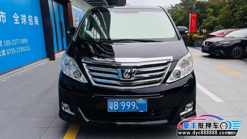 15年丰田埃尔法轿车抵押车出售