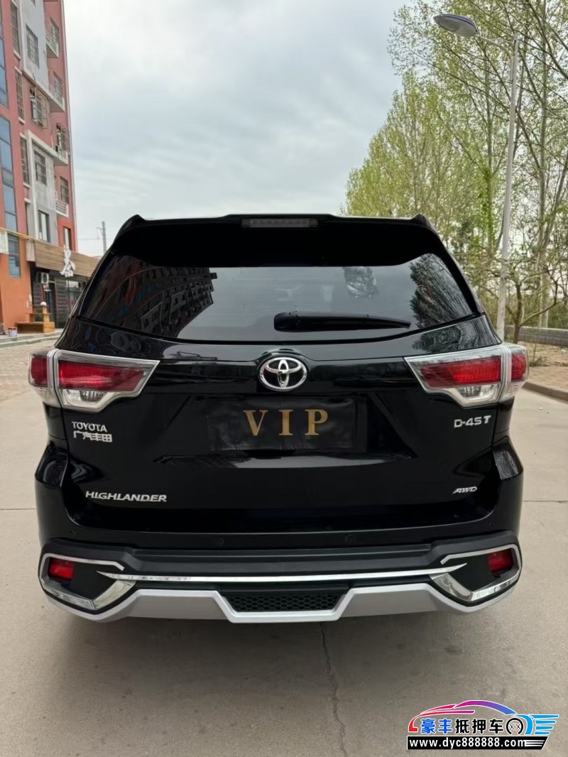 16年丰田汉兰达MPV抵押车出售