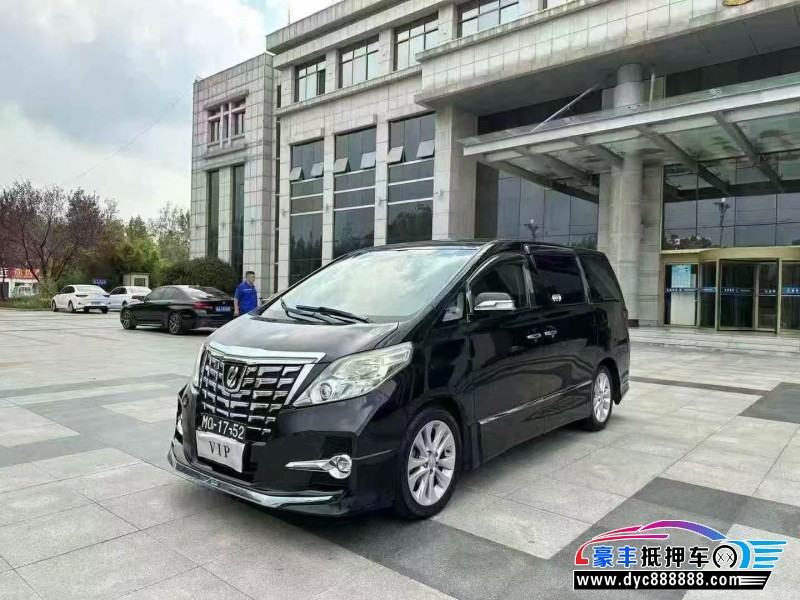 12年丰田埃尔法轿车抵押车出售