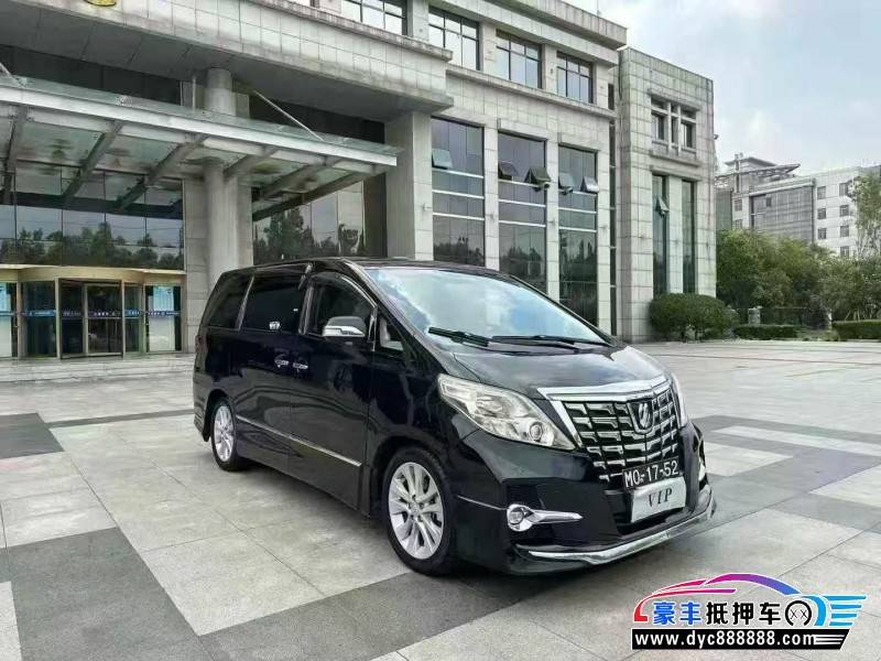 12年丰田埃尔法轿车抵押车出售