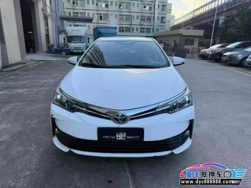 17年丰田卡罗拉轿车抵押车出售