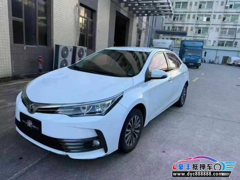 17年丰田卡罗拉轿车抵押车出售