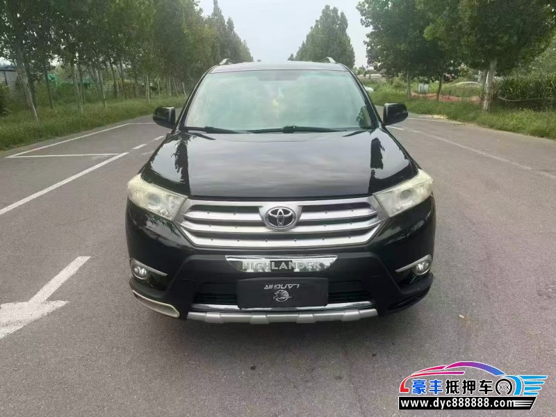 14年丰田汉兰达轿车抵押车出售