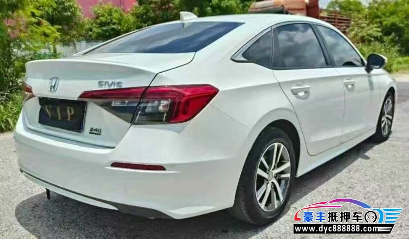 22年本田思域轿车抵押车出售