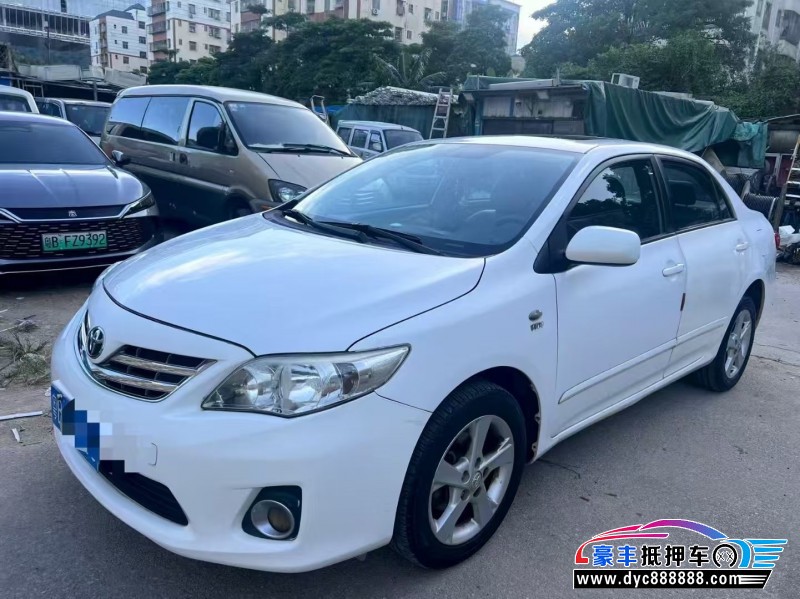 11年丰田卡罗拉轿车抵押车出售