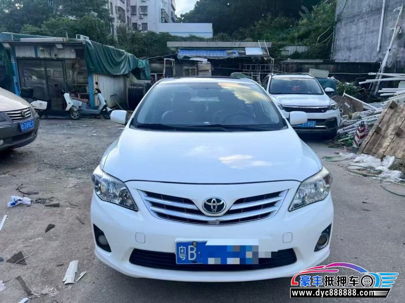 11年丰田卡罗拉轿车抵押车出售