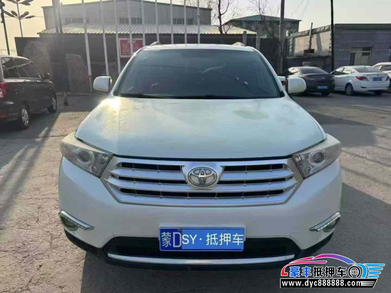 17年丰田汉兰达轿车抵押车出售