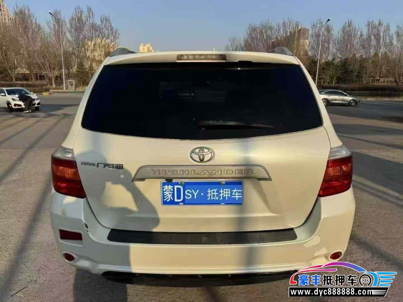 17年丰田汉兰达轿车抵押车出售