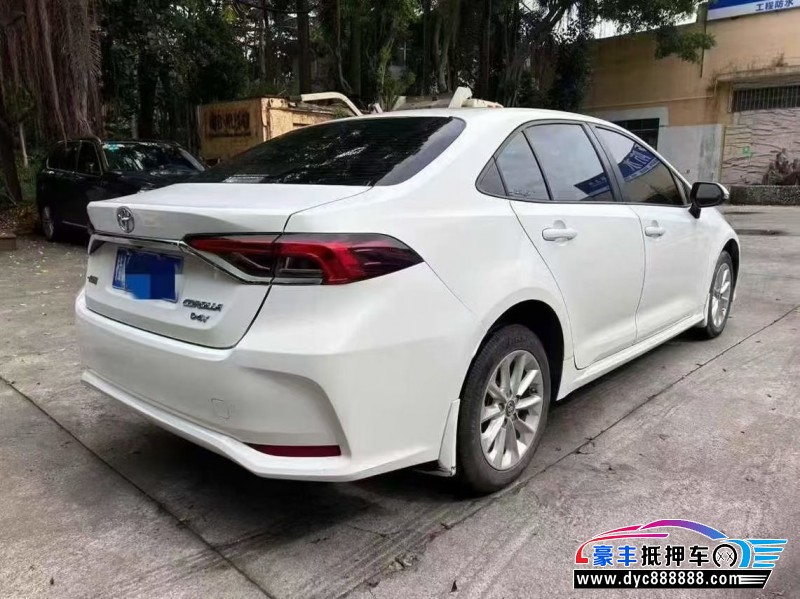 21年丰田卡罗拉轿车抵押车出售