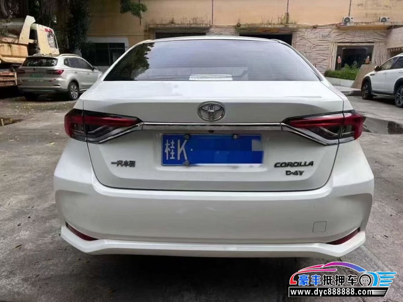 21年丰田卡罗拉轿车抵押车出售