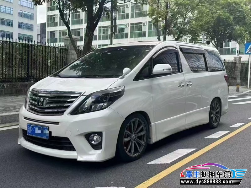 12年丰田埃尔法轿车抵押车出售