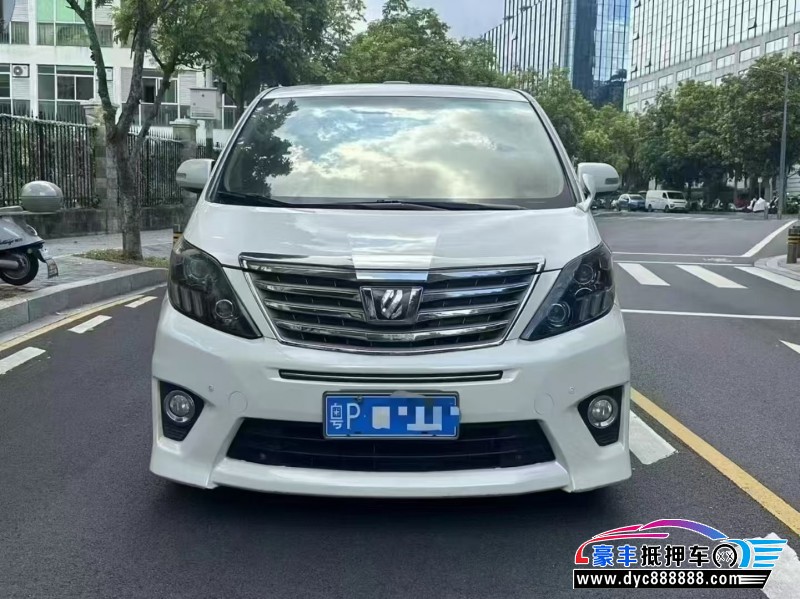 12年丰田埃尔法轿车抵押车出售