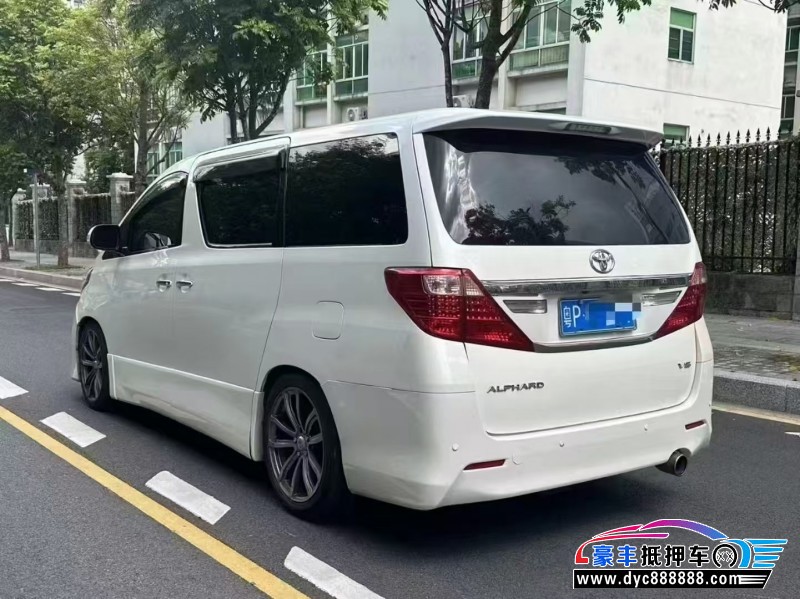 12年丰田埃尔法轿车抵押车出售