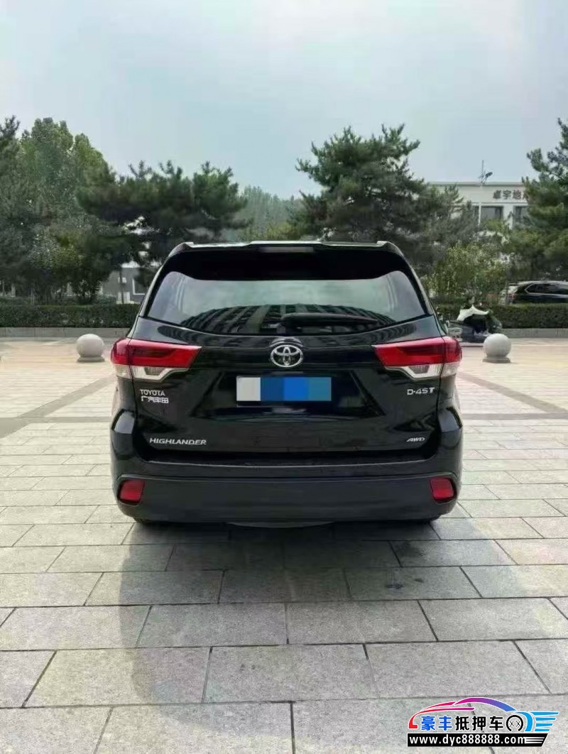 19年丰田汉兰达轿车抵押车出售