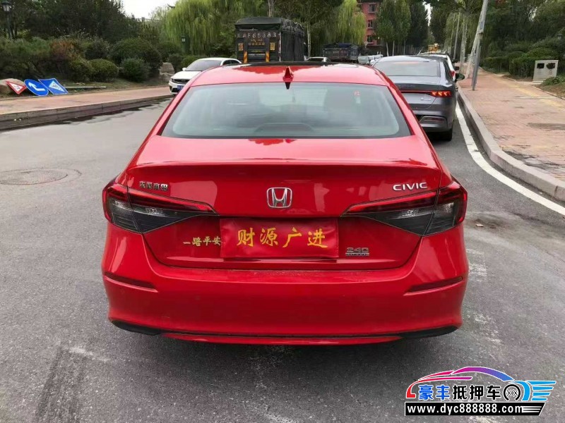 22年本田思域轿车抵押车出售