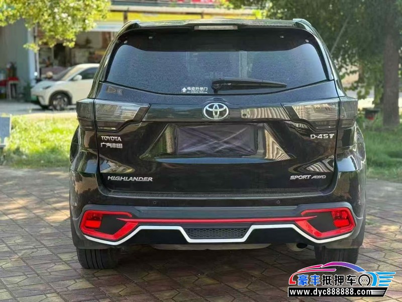 19年丰田汉兰达轿车抵押车出售