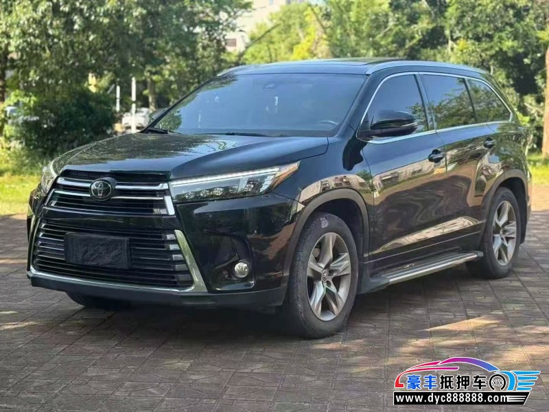 19年丰田汉兰达轿车抵押车出售