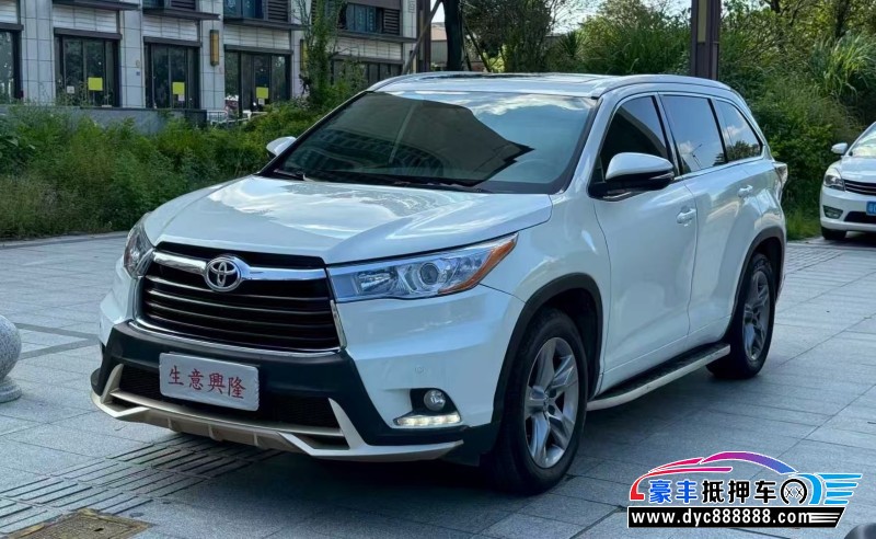 17年丰田汉兰达轿车抵押车出售