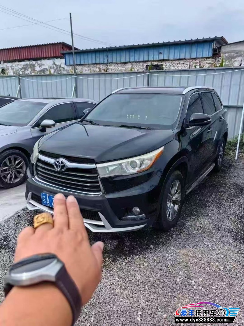 16年丰田汉兰达SUV抵押车出售