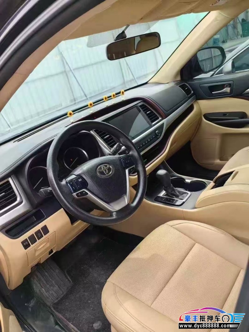 16年丰田汉兰达SUV抵押车出售