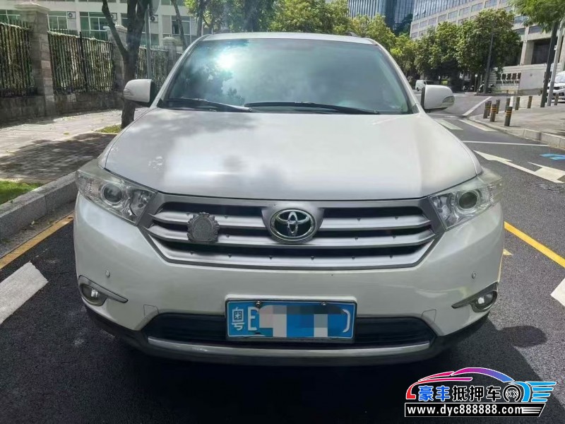 14年丰田汉兰达轿车抵押车出售