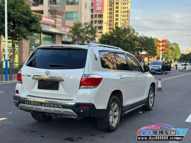 14年丰田汉兰达轿车抵押车出售