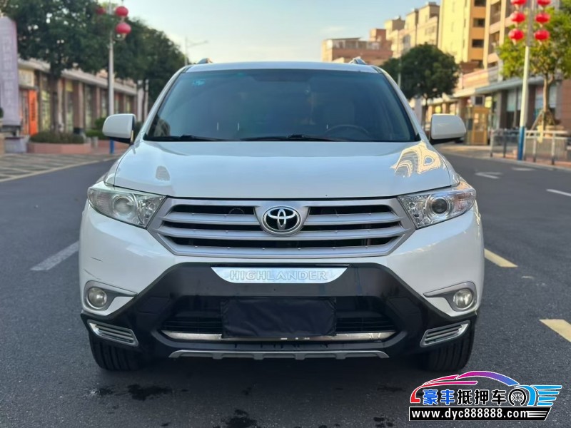 14年丰田汉兰达轿车抵押车出售