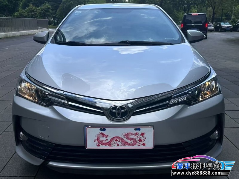 18年丰田卡罗拉轿车抵押车出售