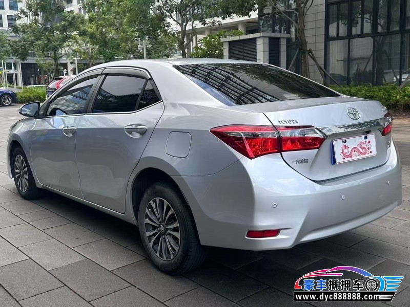 18年丰田卡罗拉轿车抵押车出售