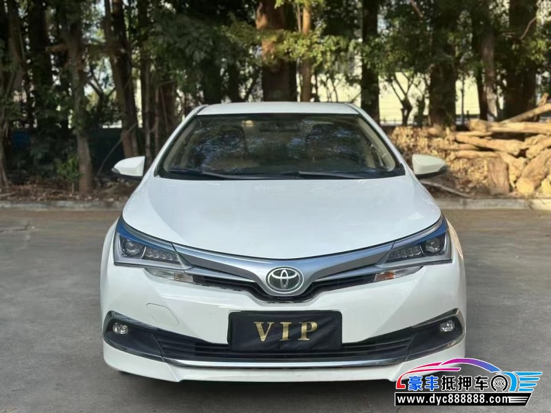 17年丰田卡罗拉轿车抵押车出售