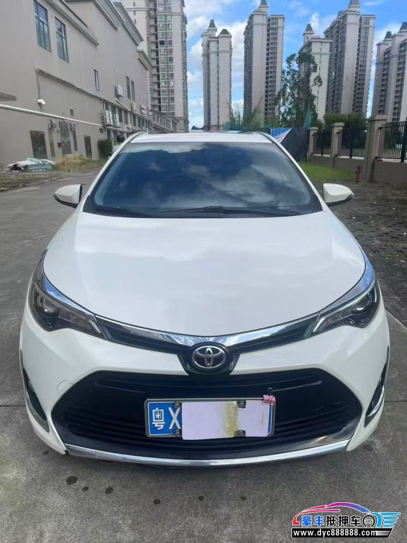 18年丰田雷凌轿车抵押车出售