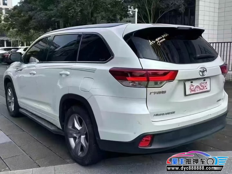 21年丰田汉兰达轿车抵押车出售