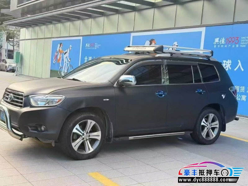 11年丰田汉兰达轿车抵押车出售