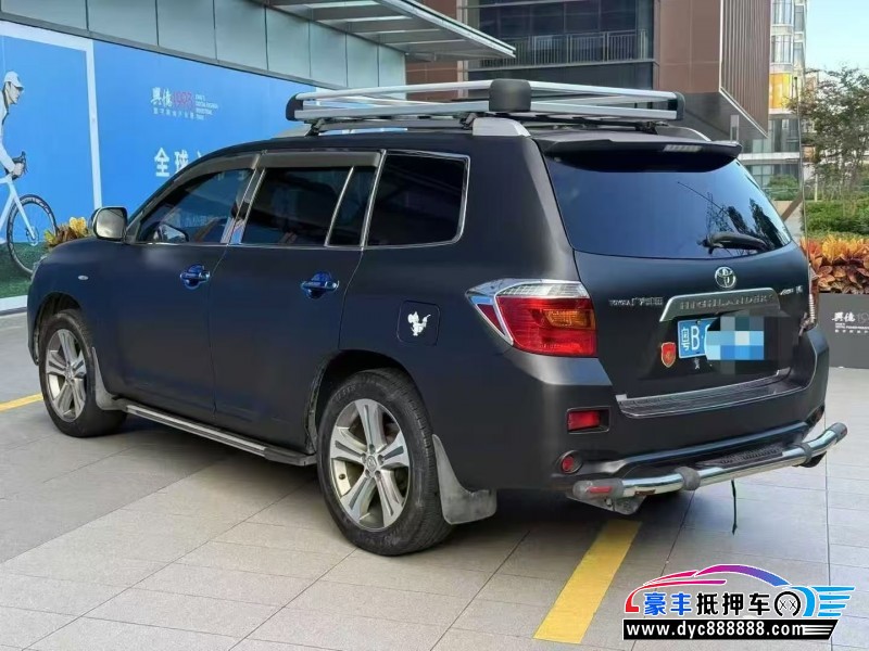 11年丰田汉兰达轿车抵押车出售