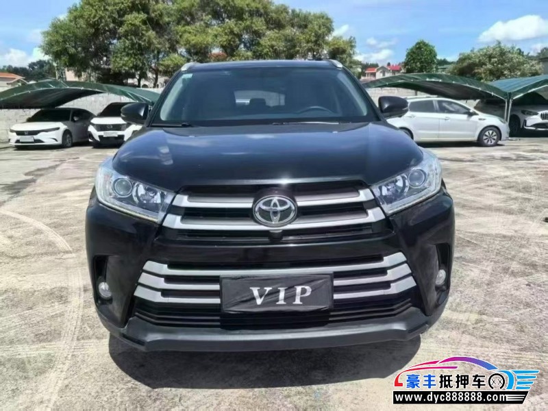 19年丰田汉兰达轿车抵押车出售