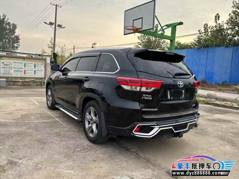 19年丰田汉兰达轿车抵押车出售