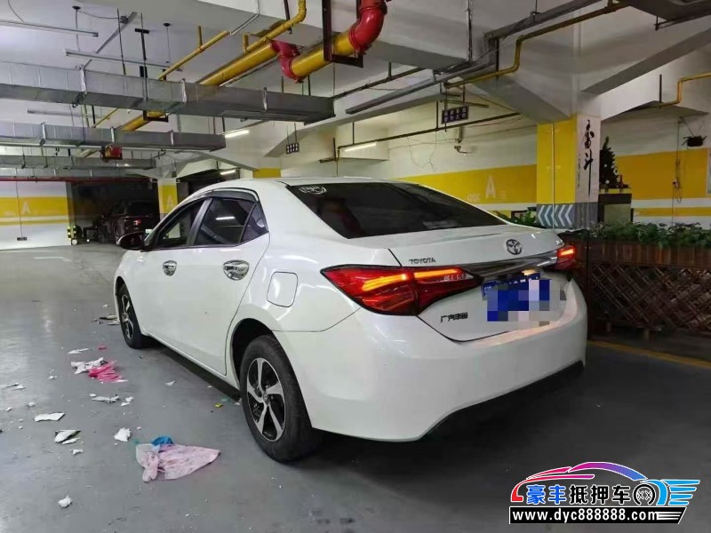 17年丰田雷凌轿车抵押车出售