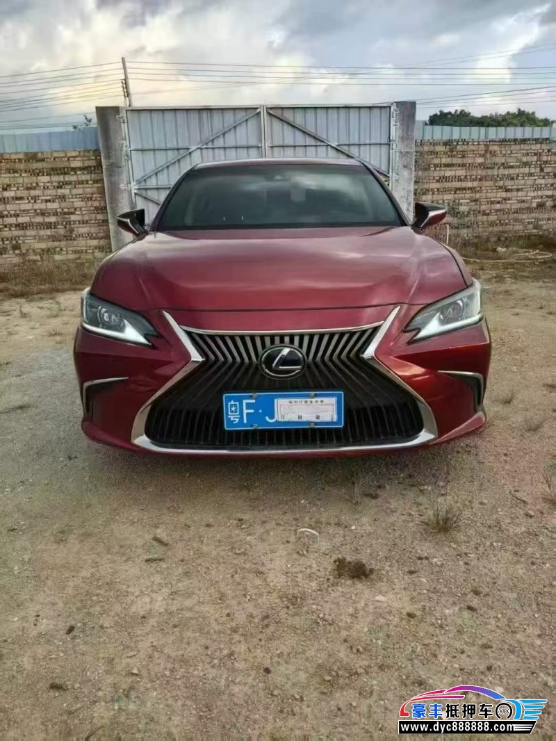 19年雷克萨斯ES轿车抵押车出售