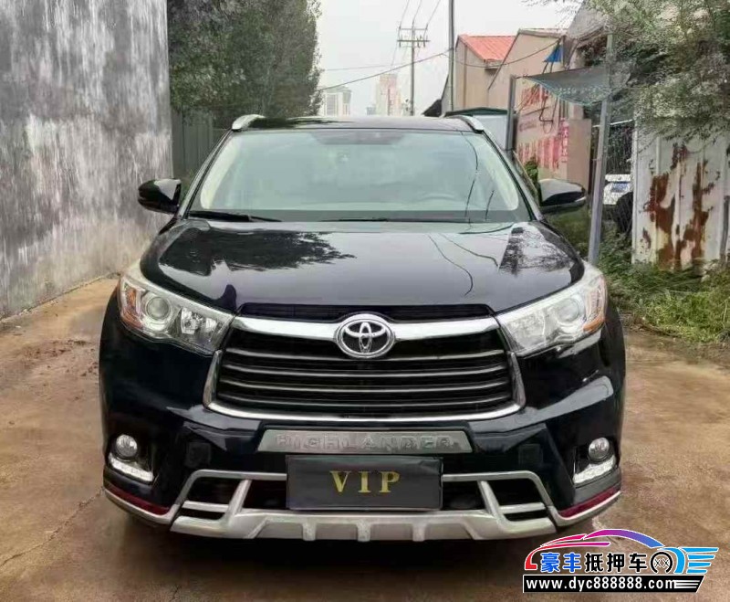 17年丰田汉兰达轿车抵押车出售