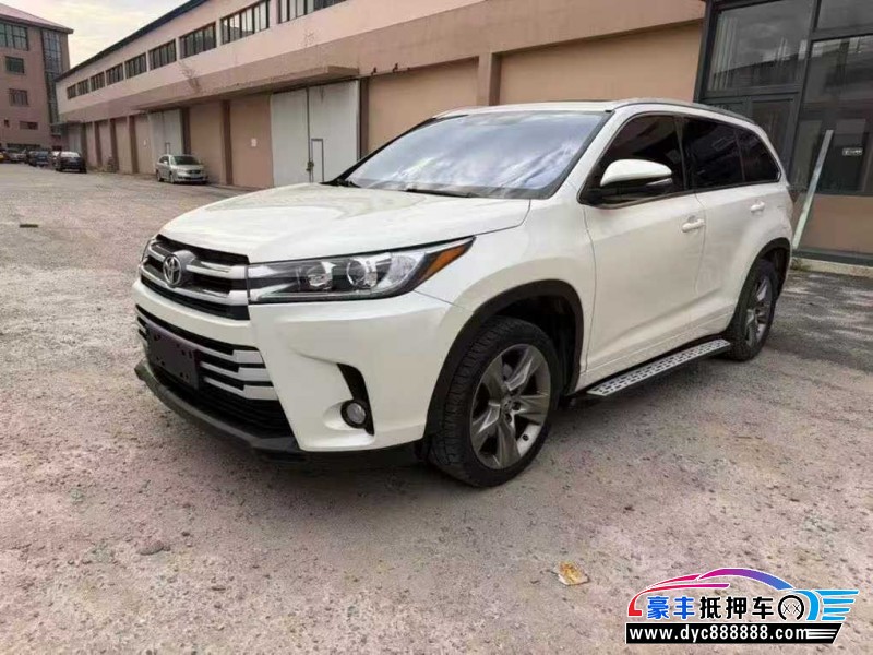 19年丰田汉兰达轿车抵押车出售