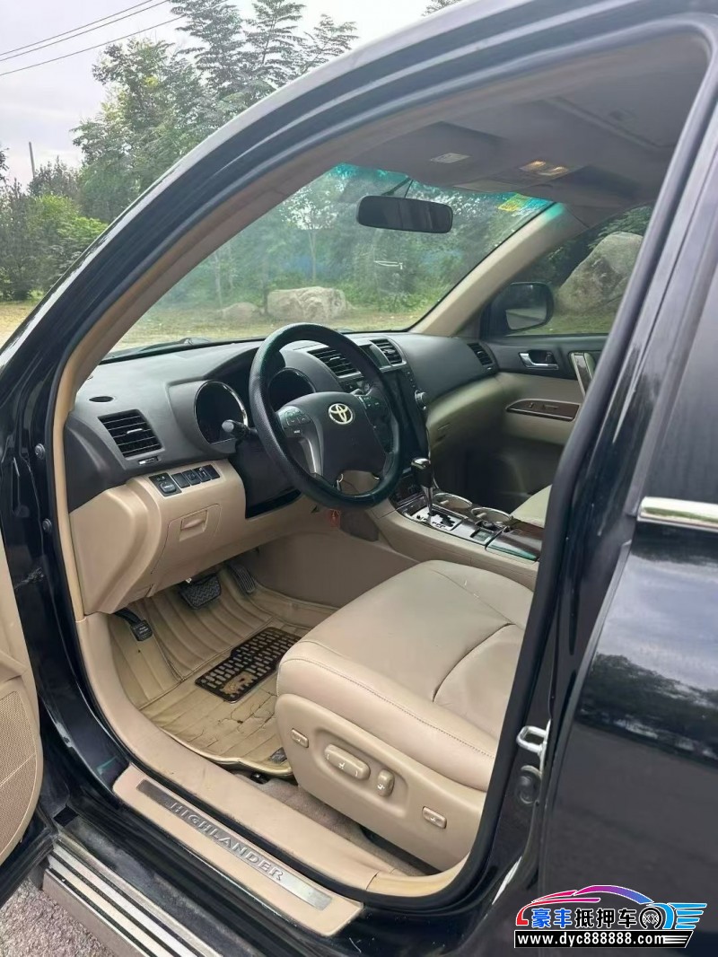 11年丰田汉兰达SUV抵押车出售