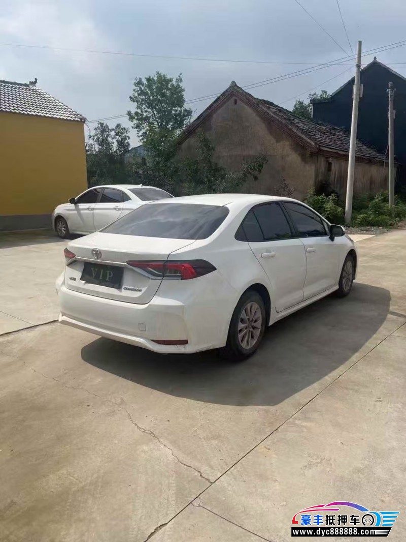 23年丰田卡罗拉轿车抵押车出售