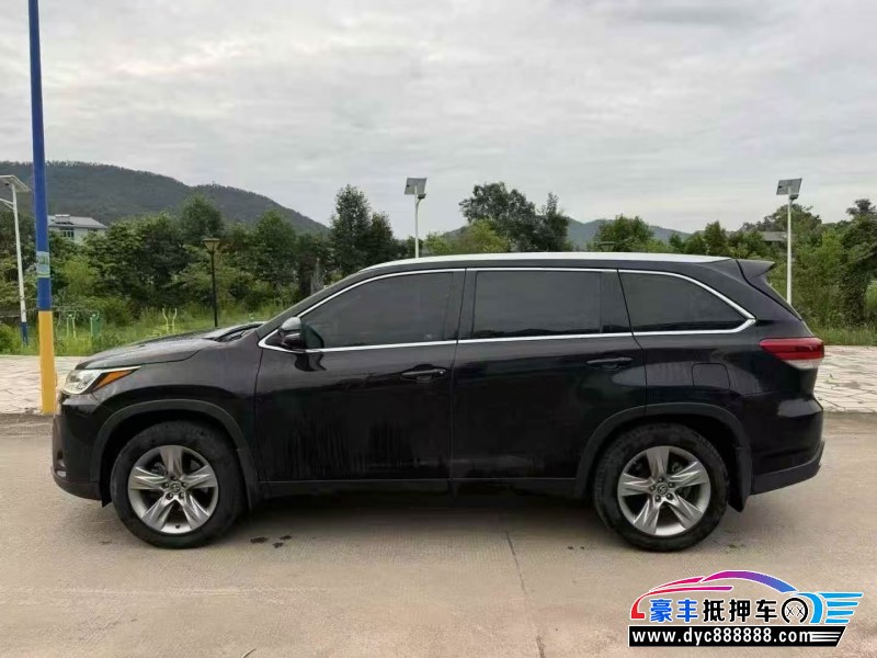 19年丰田汉兰达轿车抵押车出售