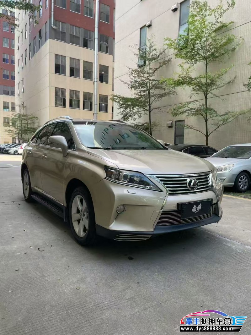 13年雷克萨斯RX轿车抵押车出售