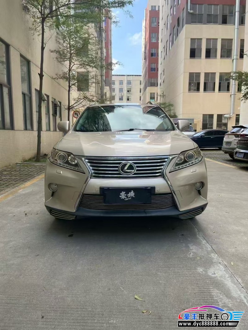 13年雷克萨斯RX轿车抵押车出售