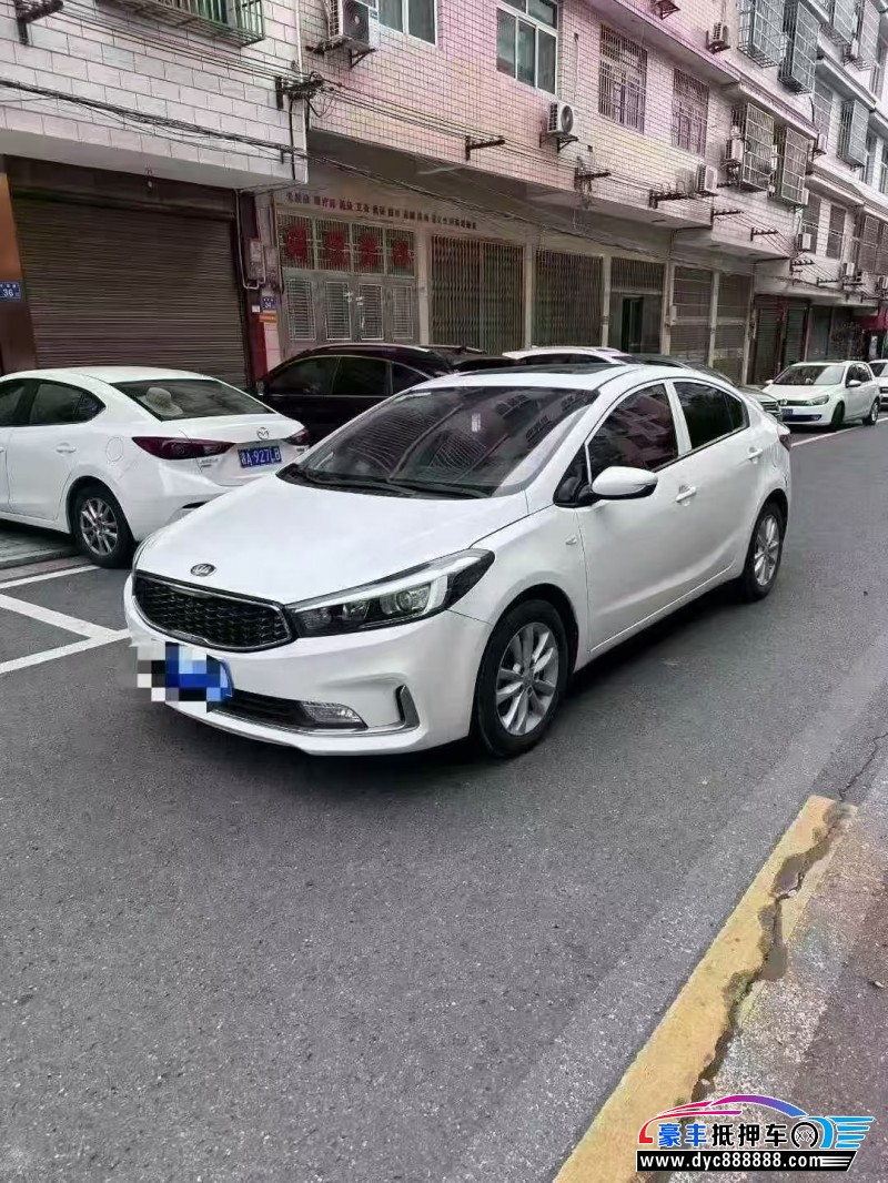 19年起亚K3轿车抵押车出售