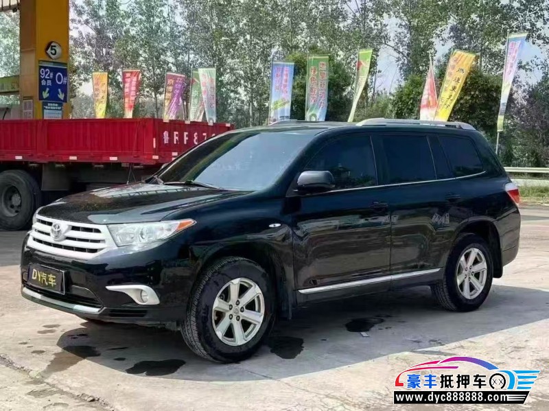 13年丰田汉兰达SUV抵押车出售