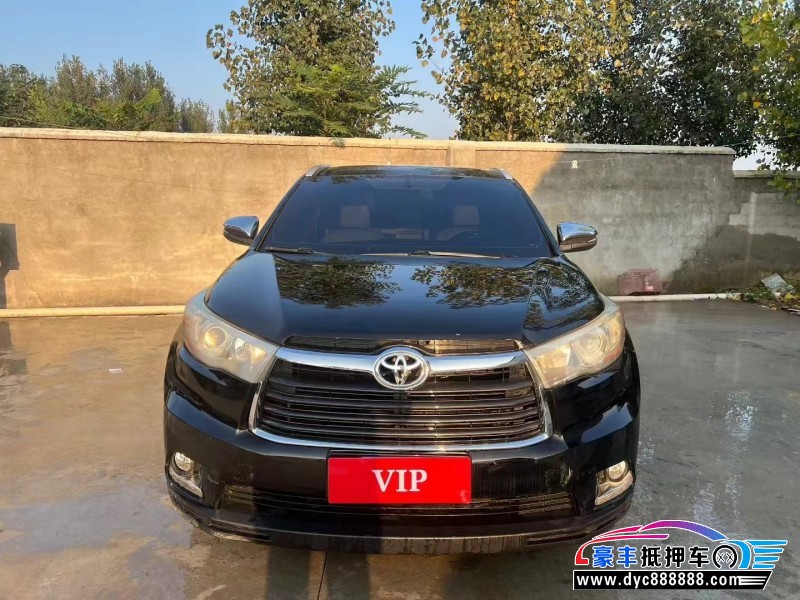 15年丰田汉兰达SUV抵押车出售