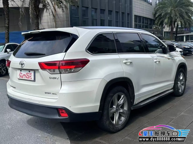 21年丰田汉兰达轿车抵押车出售