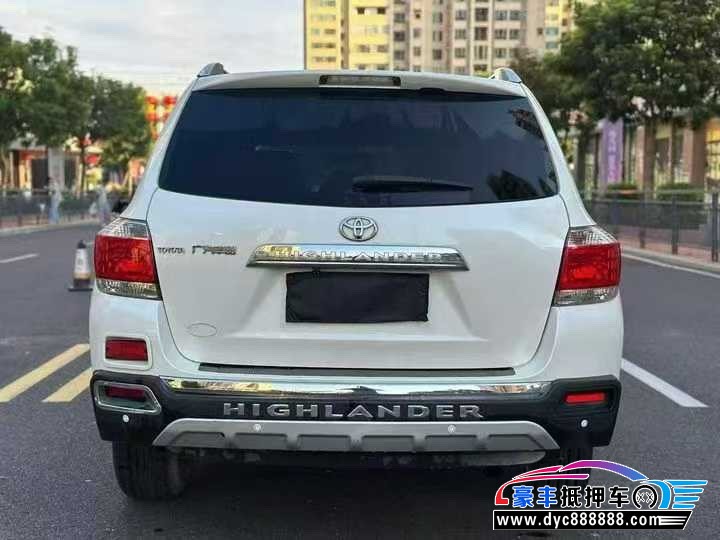 14年丰田汉兰达轿车抵押车出售